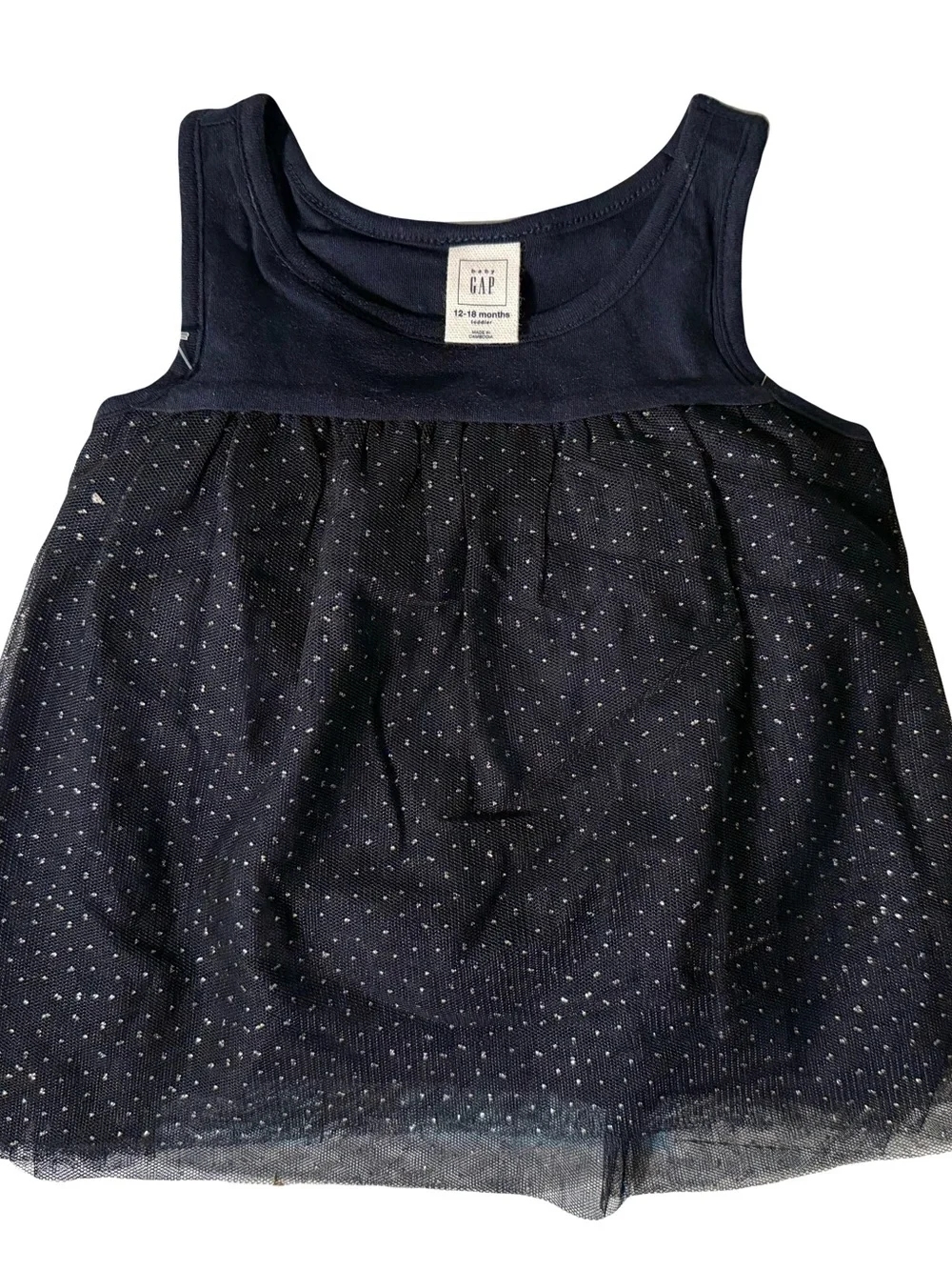 GAP Navy Sparkle Dress